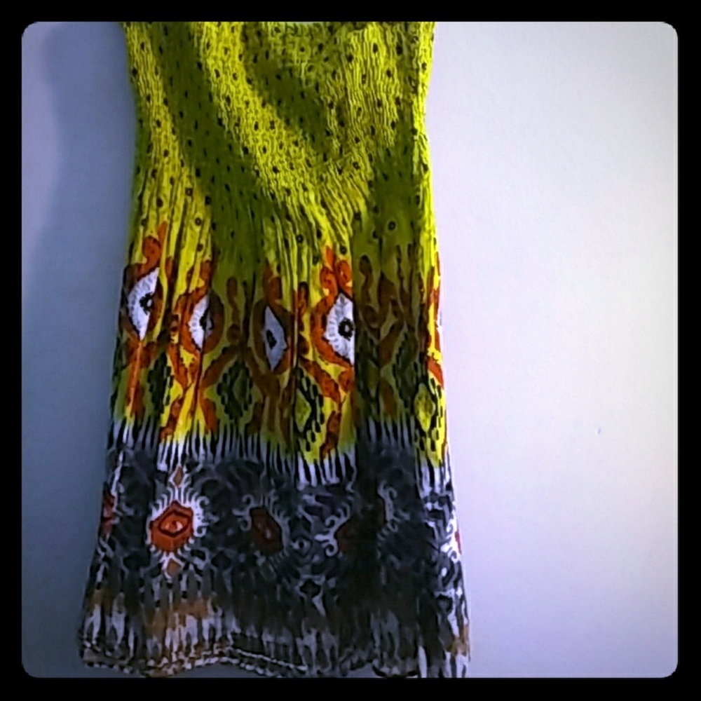 Planet gold summer dress